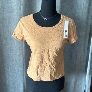 J. Crew Tan Short Sleeve Women's Tee